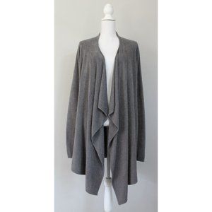 BAREFOOT DREAMS Gray Cozychic Lite Calypso Wrap Cardigan Sweater, Size L XL
